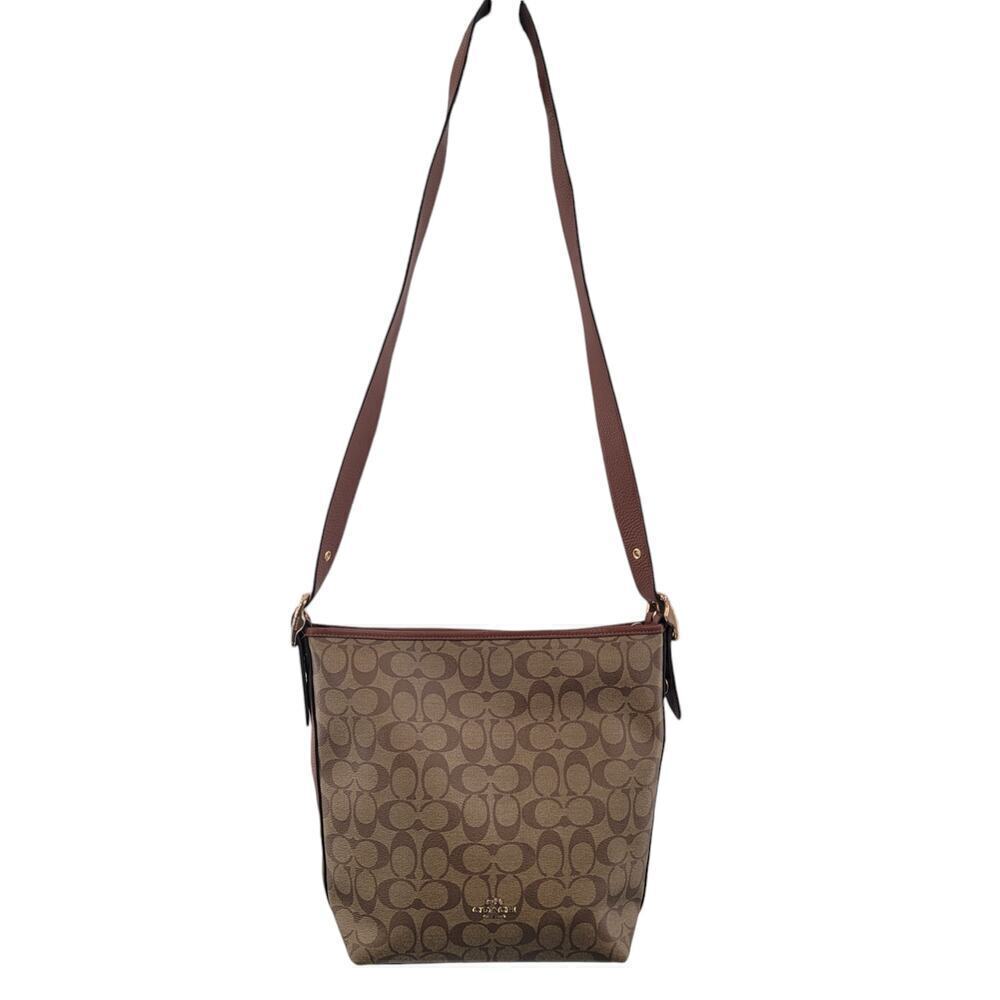 Coach Factory Val Duffle‎ Bag In Signature Canvas Shoulder Bag
